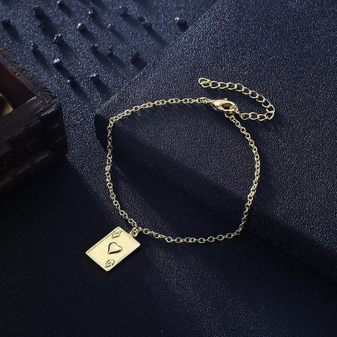 Ace of Hearts Bracelet in 18K Gold Plated