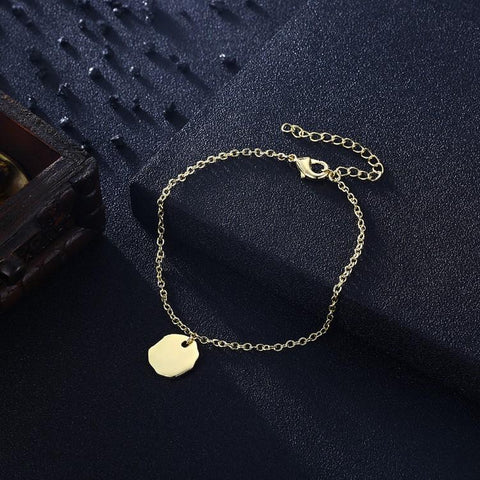 Classic Coin Bracelet in 18K Gold Plated