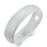 Silver Mesh Knot Bangle