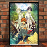 Canvas Painting Nordic Poster Art Prints Anime The Promised Neverland Yakusoku No Neverland Norman Emma Wall Picture Home Decor