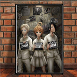 Canvas Painting Nordic Poster Art Prints Anime The Promised Neverland Yakusoku No Neverland Norman Emma Wall Picture Home Decor